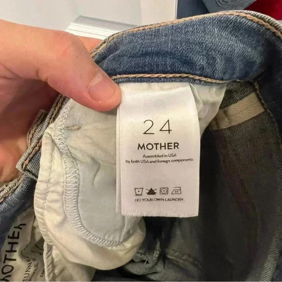 Mother The Stunner Zip Ankle Step Fray in Light Kitty Racer - Picture 11 of 11